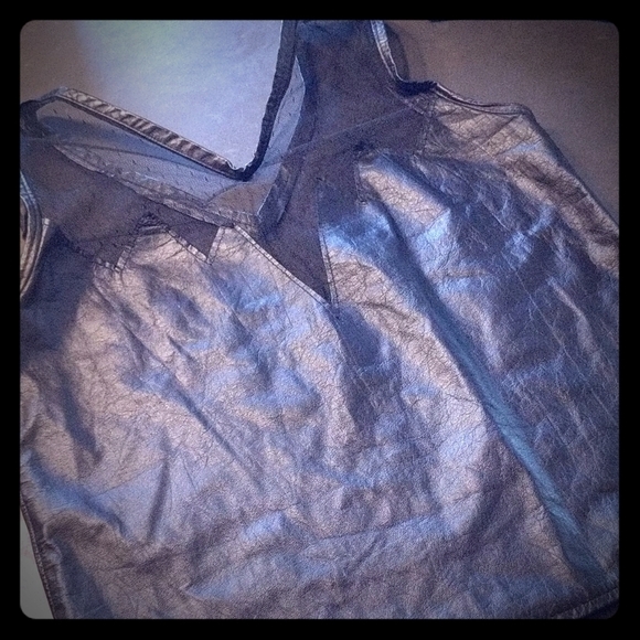 Tops - Vintage Black genuine leather Perfect Condition